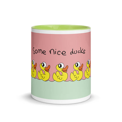 Some nice ducks - Mug with Colour Inside