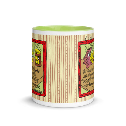 Mr Toast and Mrs Butter - Mug with Colour Inside