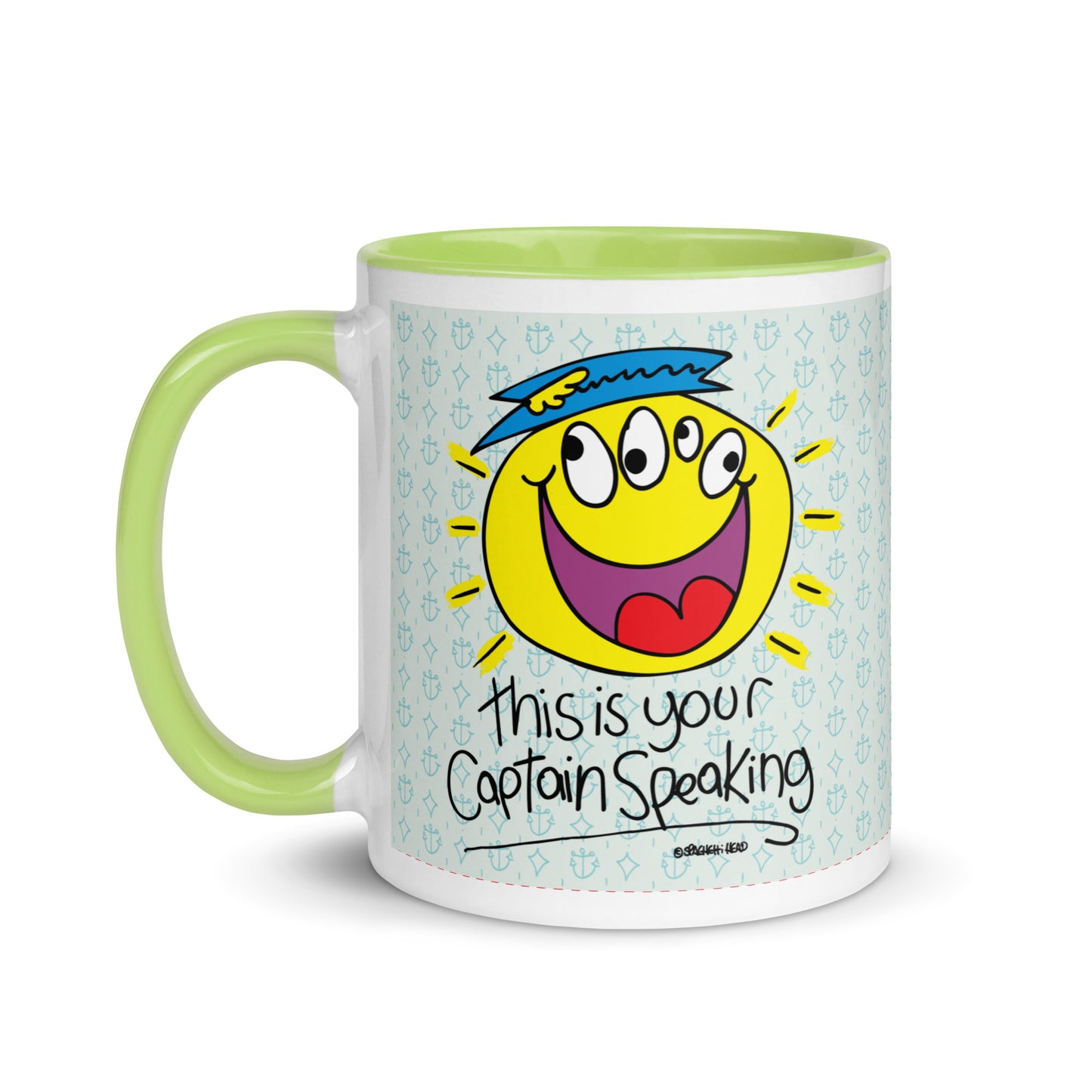 RThis is your Captain Speaking! - Mug with Colour Inside