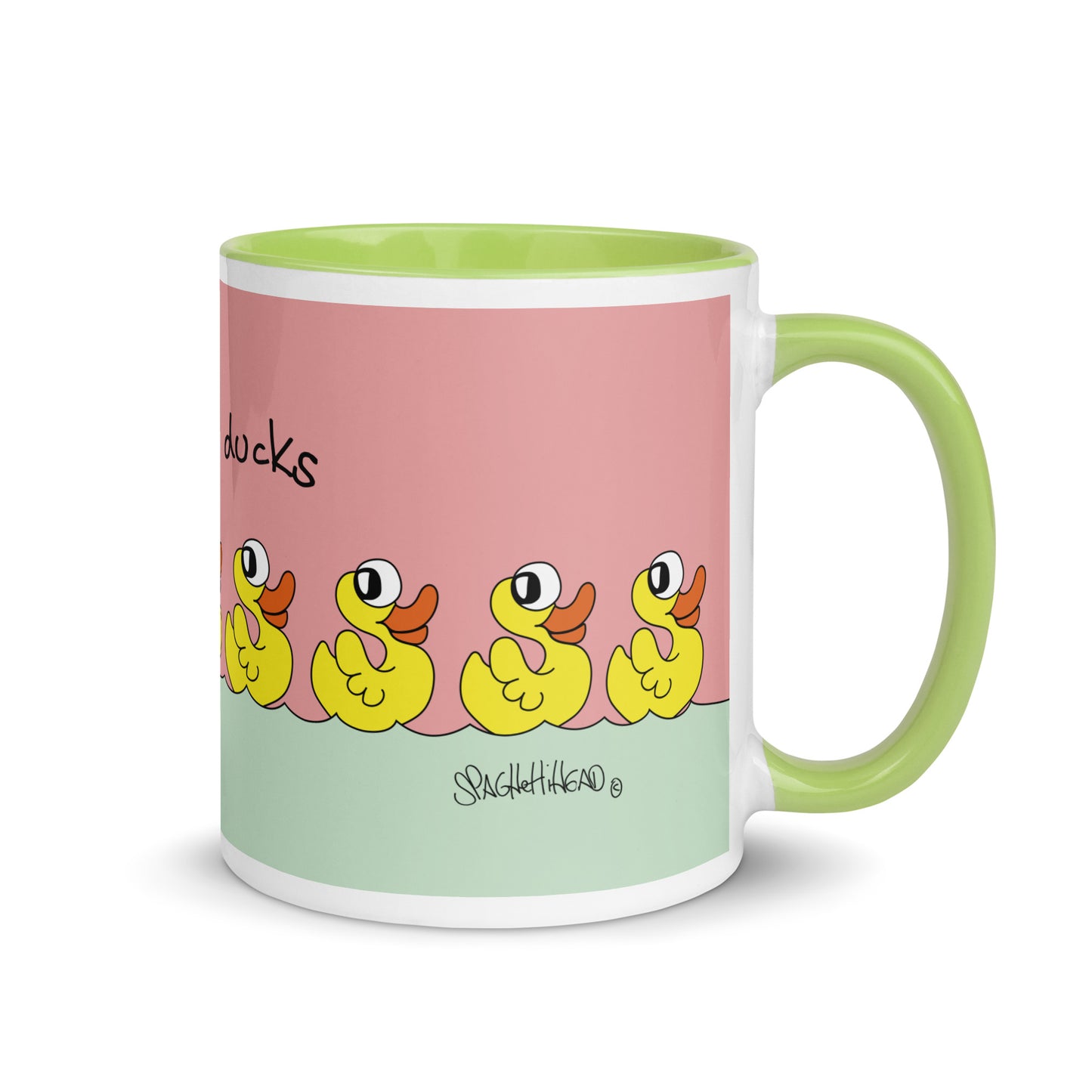 Some nice ducks - Mug with Colour Inside