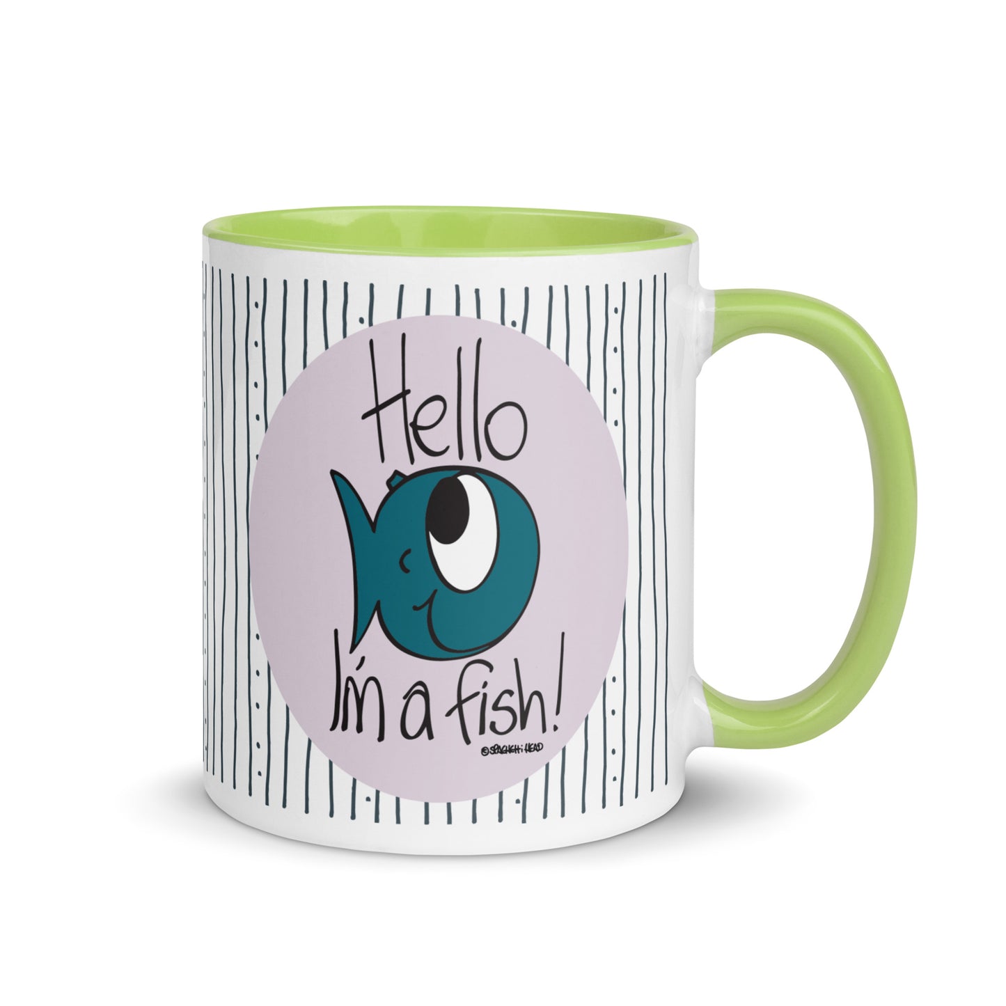 Hello, I'm a Fish! - Mug with Color Inside