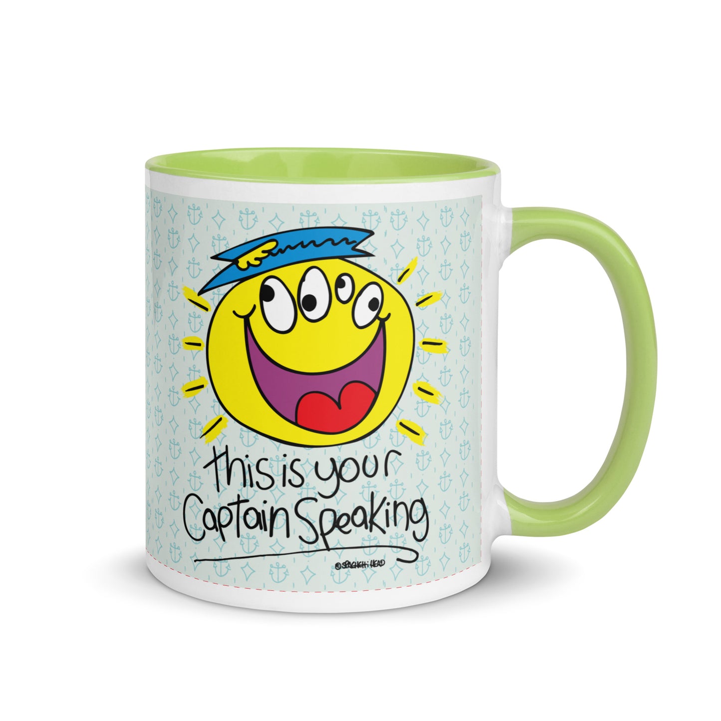 RThis is your Captain Speaking! - Mug with Colour Inside