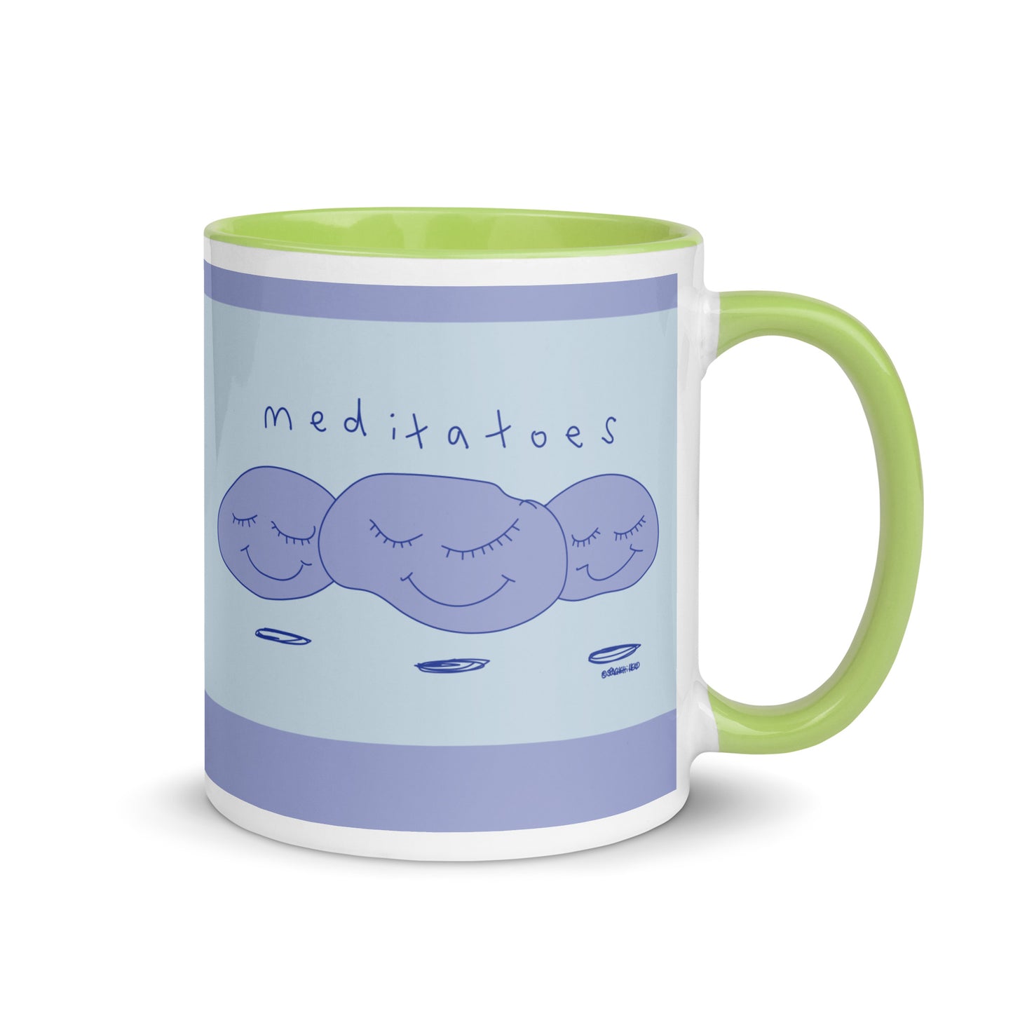 Meditatoes - Mug with Colour Inside