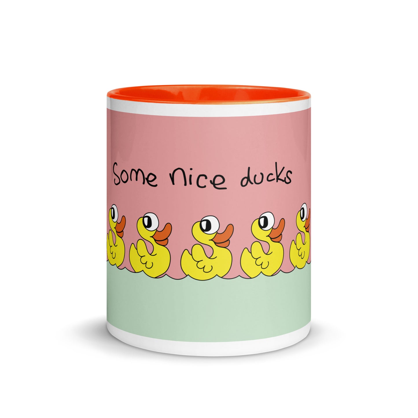 Some nice ducks - Mug with Colour Inside