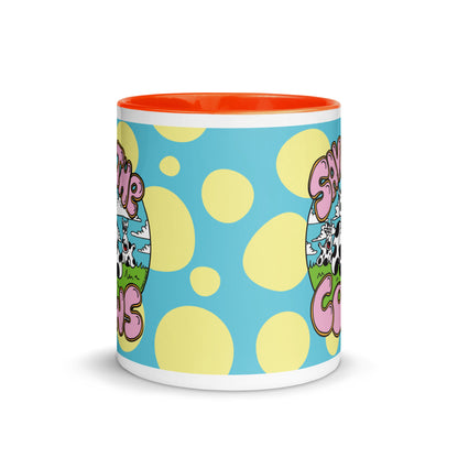 Save the Cows - Mug with Colour Inside