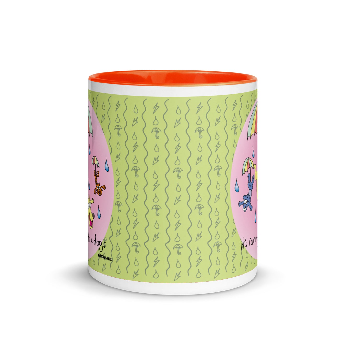 It's Raining Cats n Dogs - Mug with Colour Inside