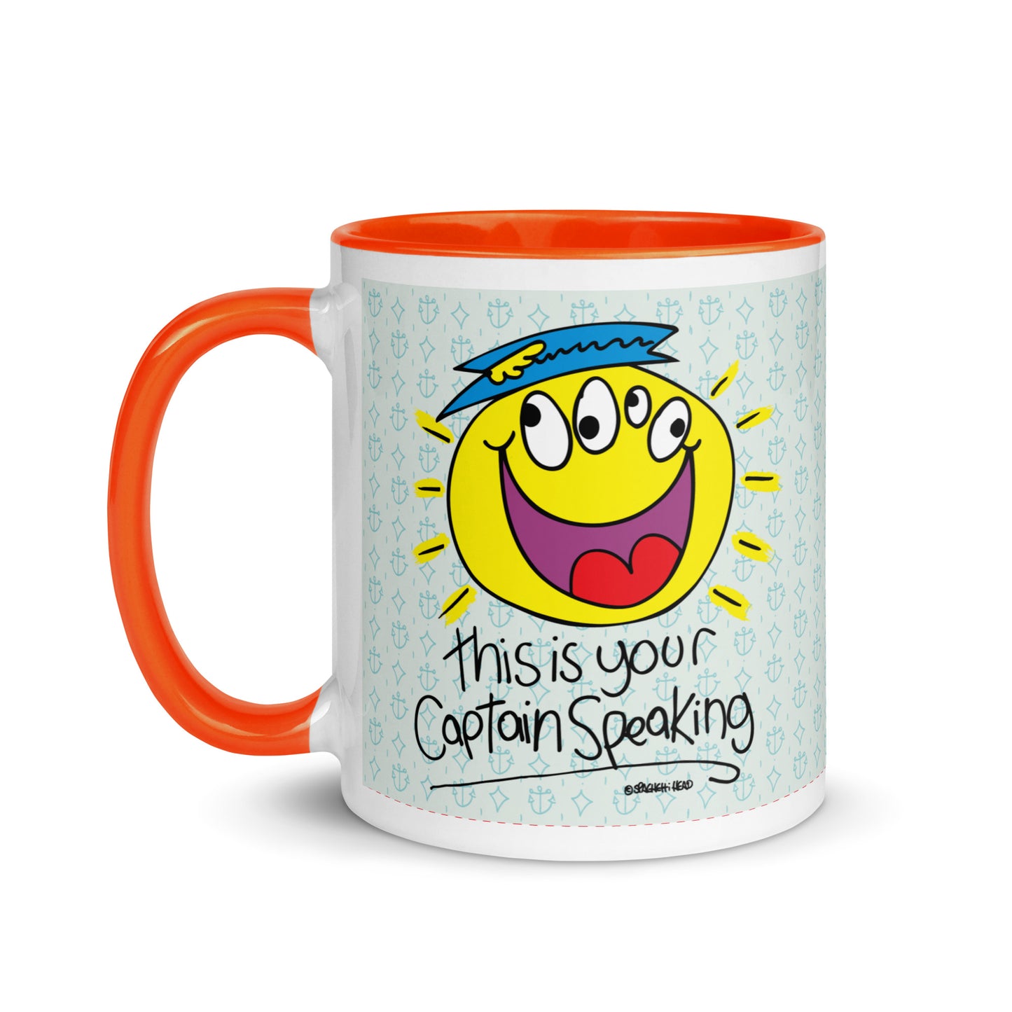 RThis is your Captain Speaking! - Mug with Colour Inside