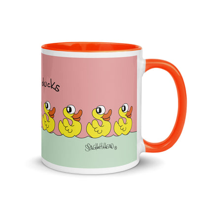 Some nice ducks - Mug with Colour Inside