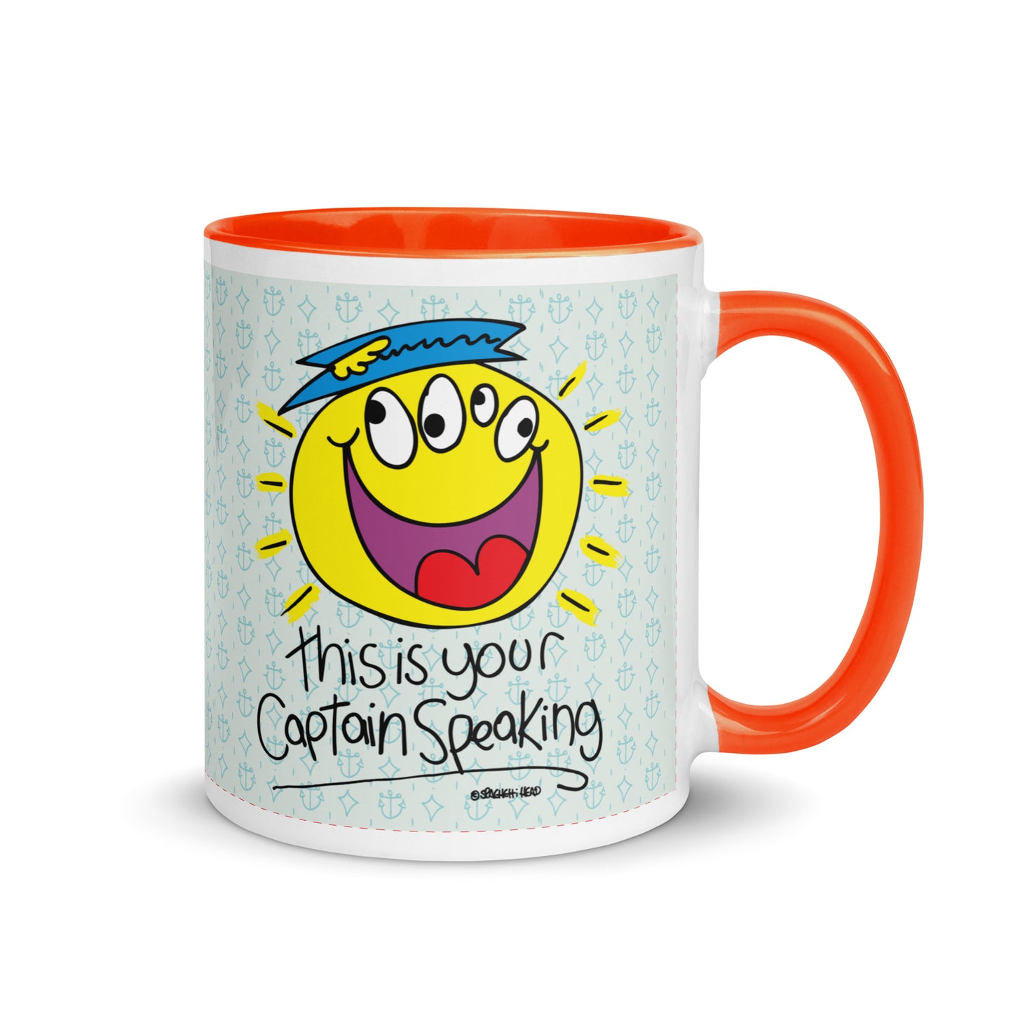 RThis is your Captain Speaking! - Mug with Colour Inside