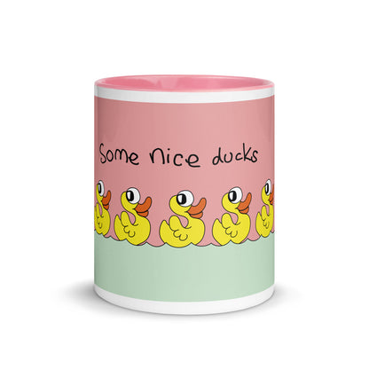 Some nice ducks - Mug with Colour Inside