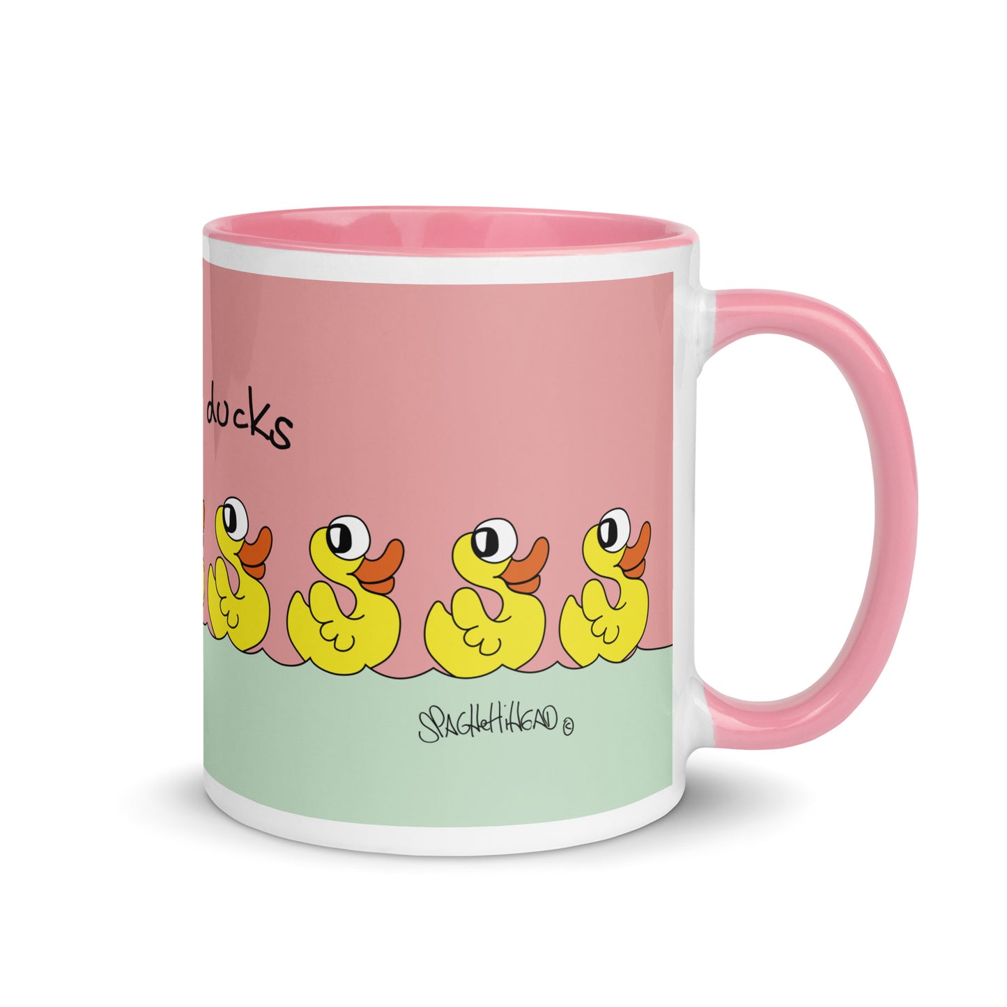 Some nice ducks - Mug with Colour Inside