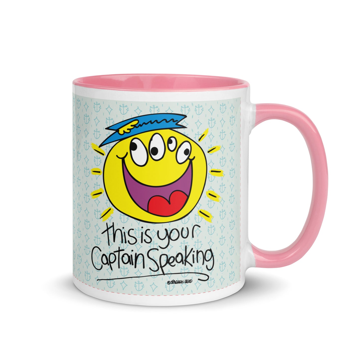 RThis is your Captain Speaking! - Mug with Colour Inside