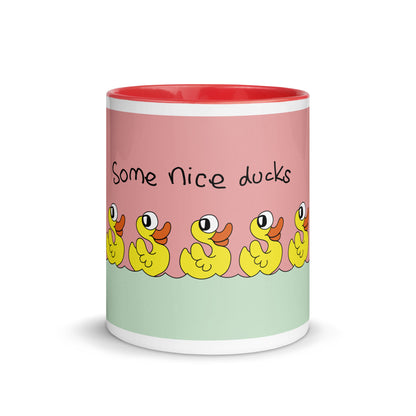 Some nice ducks - Mug with Colour Inside