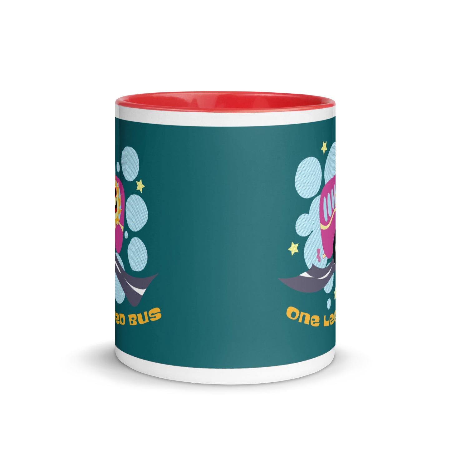 A One Legged Bus - Mug with Colour Inside