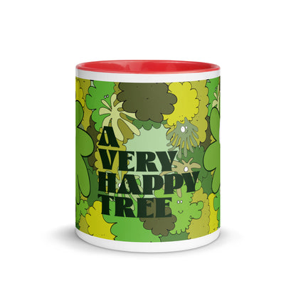 A Very Happy Tree - Mug with Color Inside