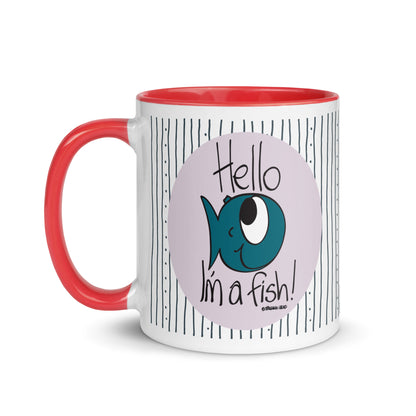 Hello, I'm a Fish! - Mug with Color Inside