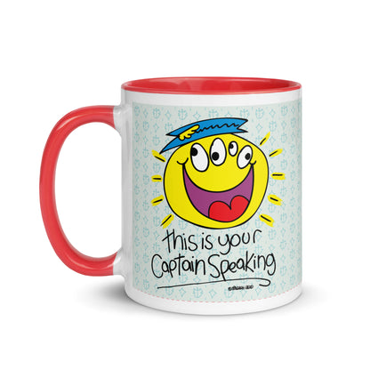 RThis is your Captain Speaking! - Mug with Colour Inside