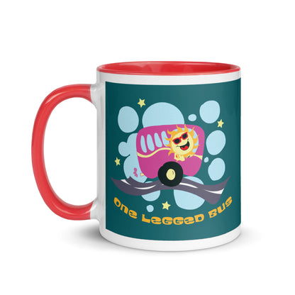 A One Legged Bus - Mug with Colour Inside