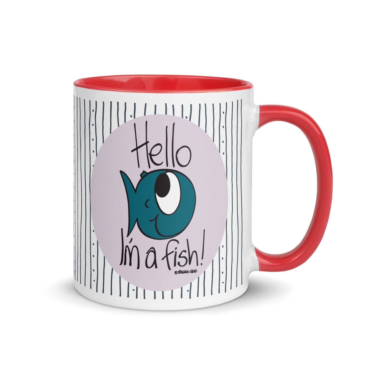 Hello, I'm a Fish! - Mug with Color Inside