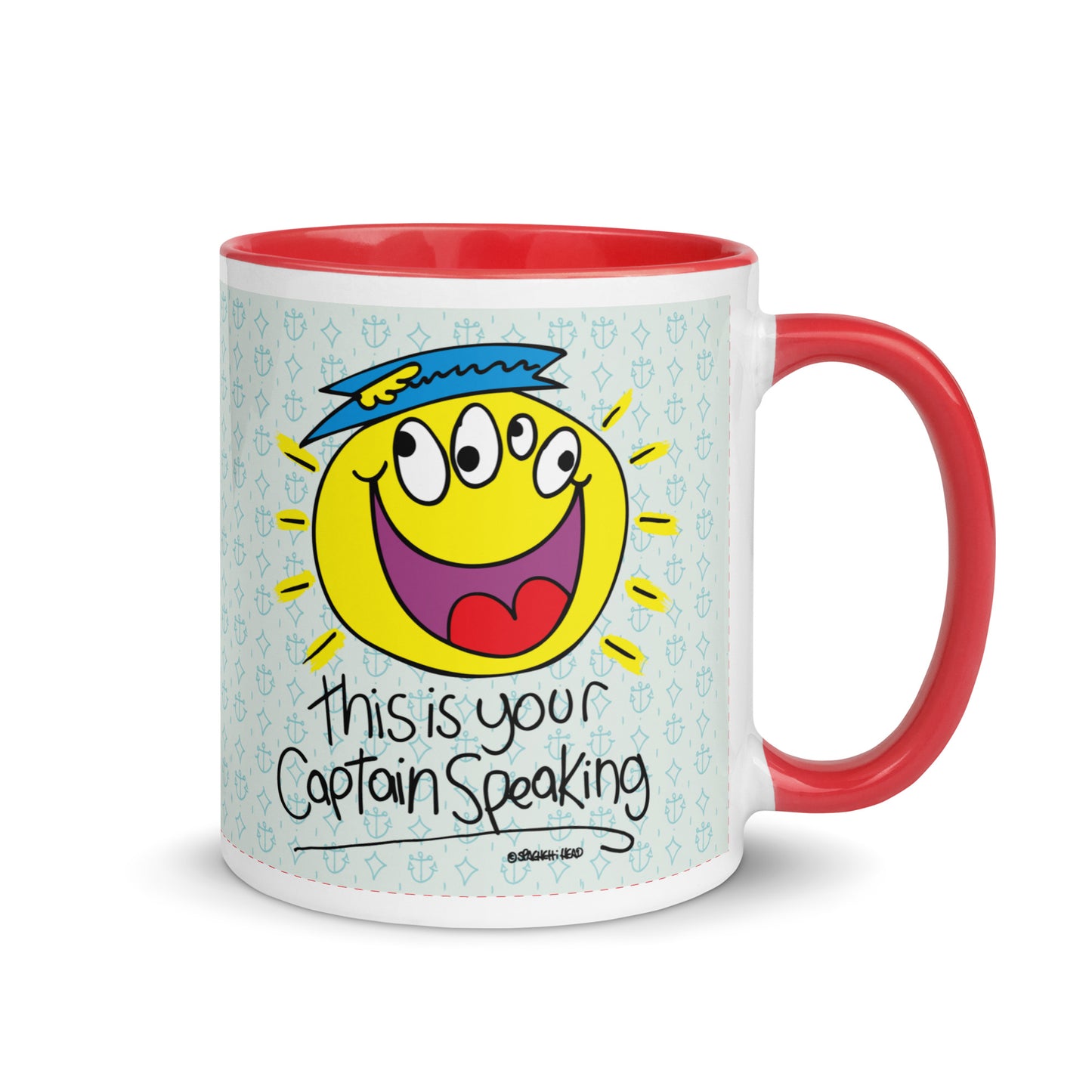 RThis is your Captain Speaking! - Mug with Colour Inside