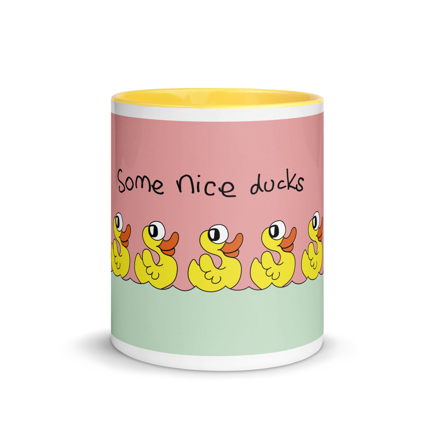 Some nice ducks - Mug with Colour Inside