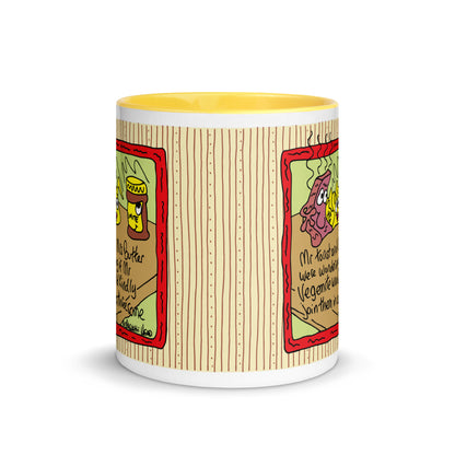 Mr Toast and Mrs Butter - Mug with Colour Inside