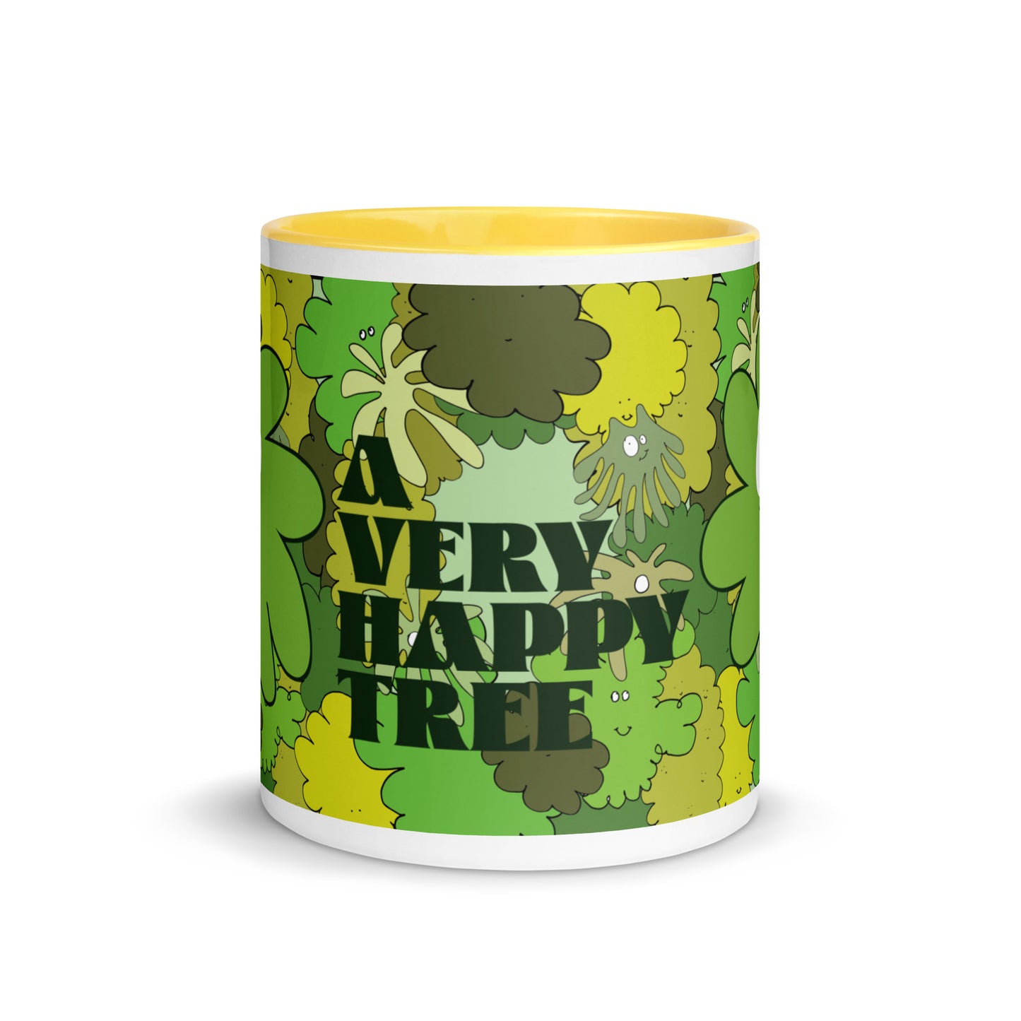 A Very Happy Tree - Mug with Color Inside