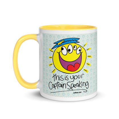 RThis is your Captain Speaking! - Mug with Colour Inside