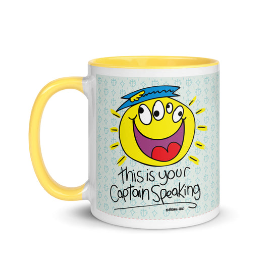 RThis is your Captain Speaking! - Mug with Colour Inside