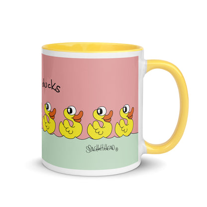 Some nice ducks - Mug with Colour Inside