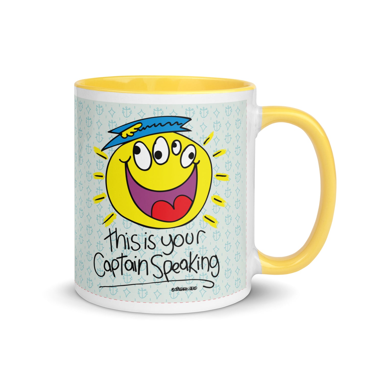 RThis is your Captain Speaking! - Mug with Colour Inside