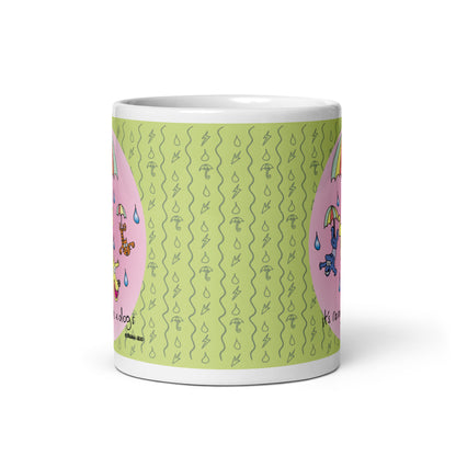 It's Raining Cats n Dogs - White glossy mug