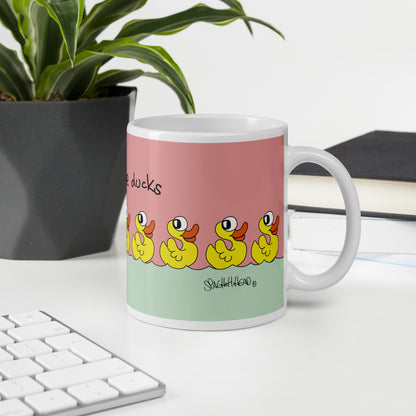 Some nice ducks - White glossy mug