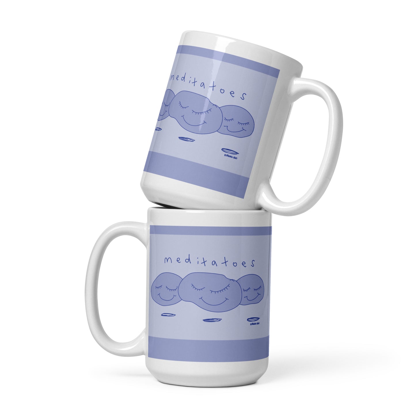 Meditatoes - White glossy mug