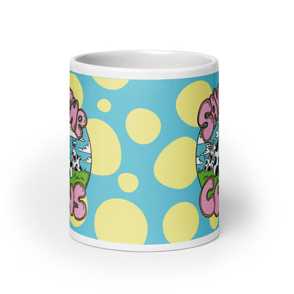 Save the Cows - White glossy mug