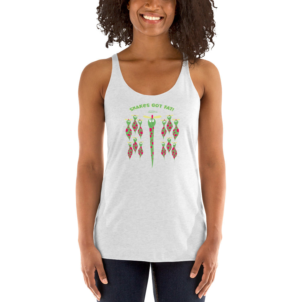 Snakes got Fat! - Women's Racerback Tank