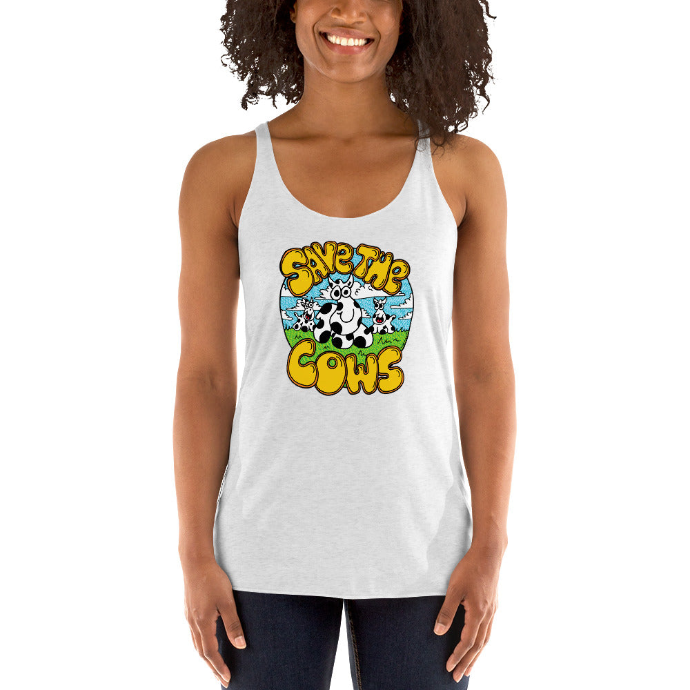 Save the Cows - Women's Racerback Tank