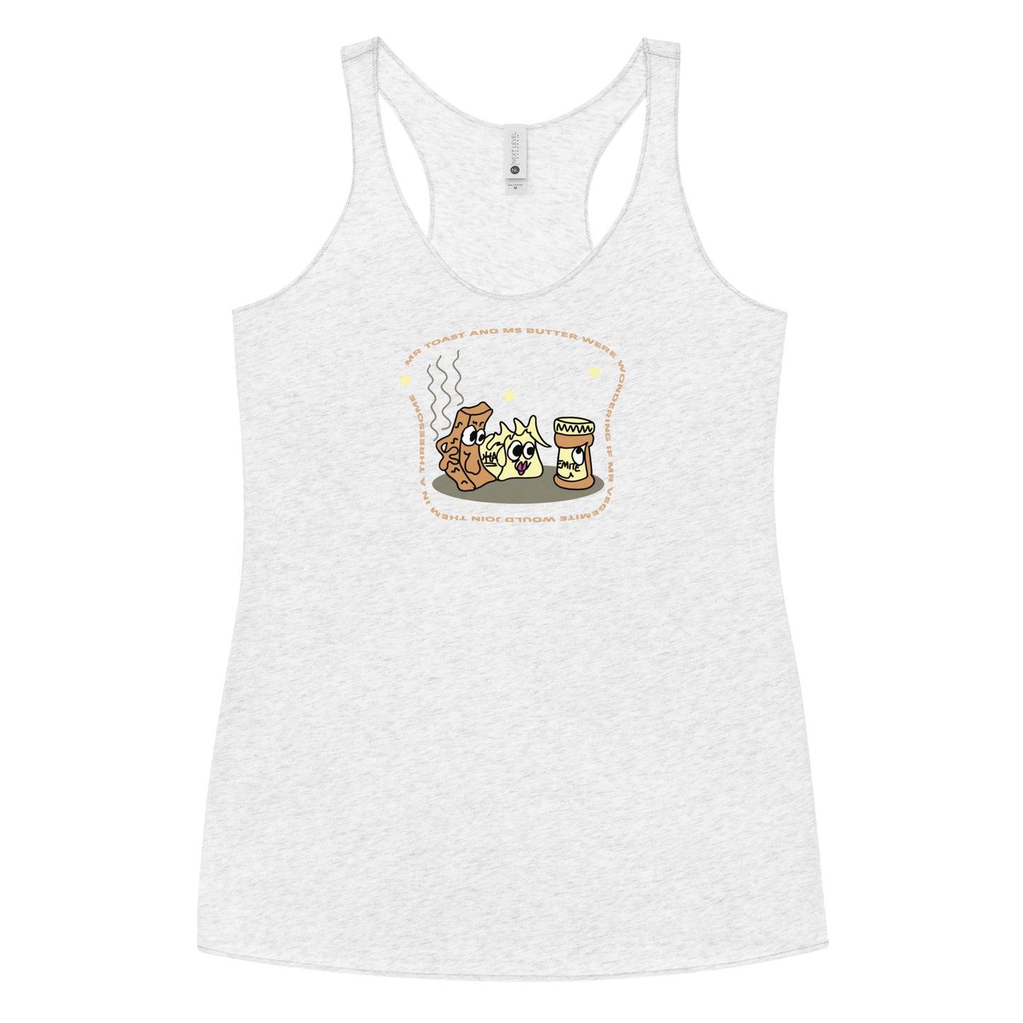 Mr Toast and Ms Butter - Women's Racerback Tank