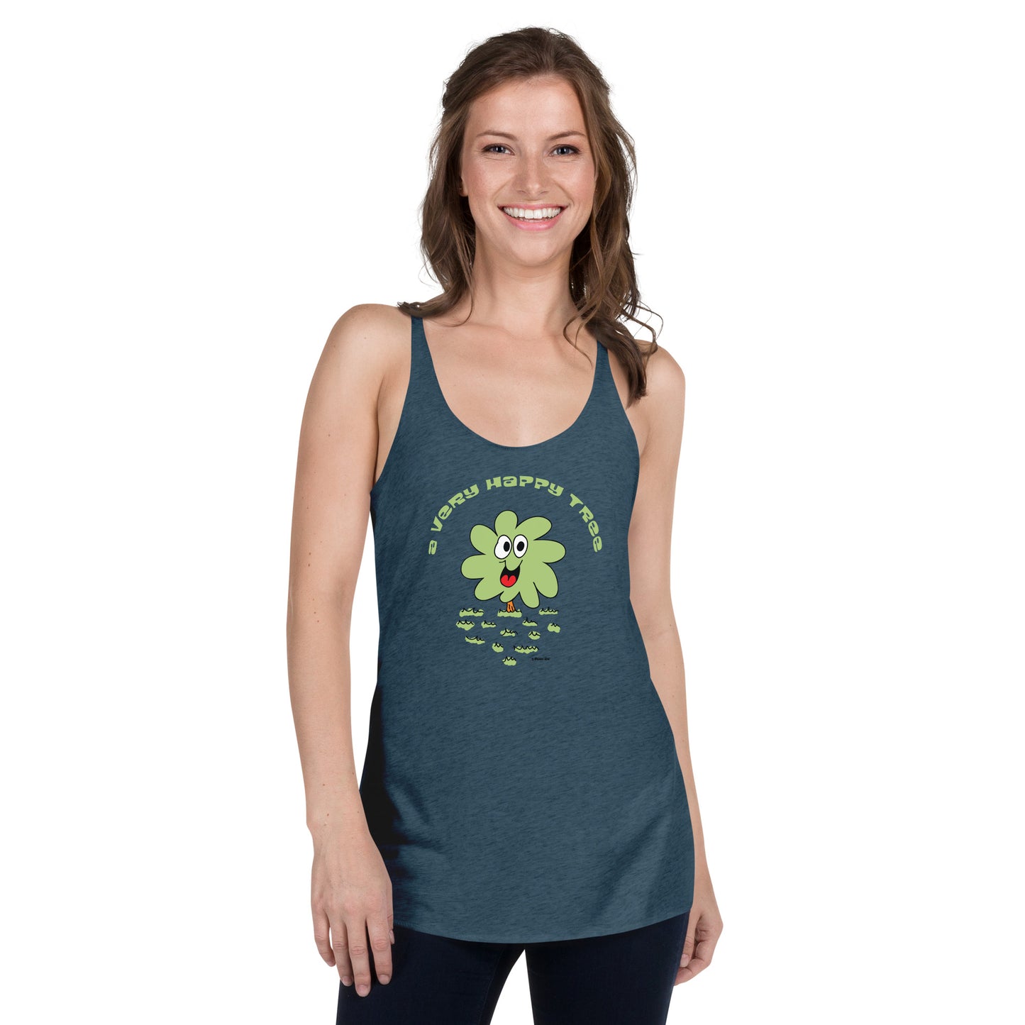 A very happy tree - Women's Racerback Tank