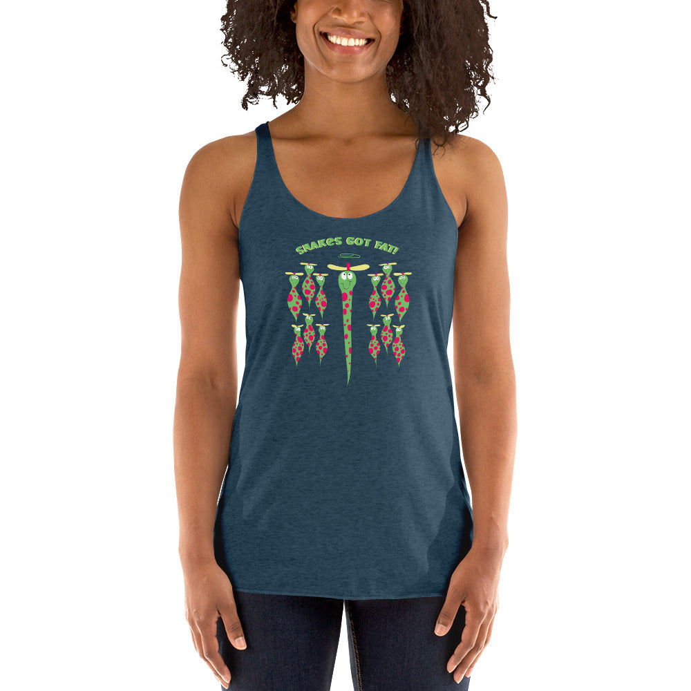 Snakes got Fat! - Women's Racerback Tank