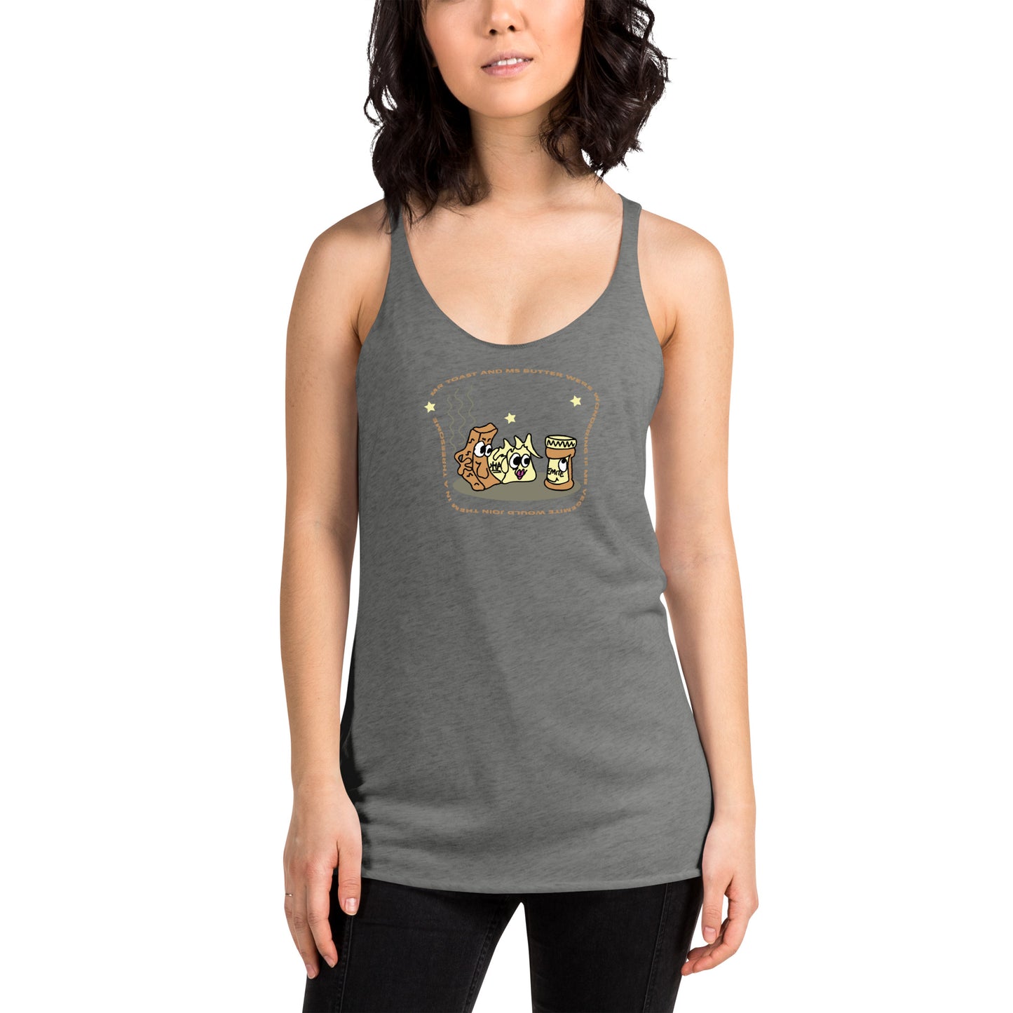 Mr Toast and Ms Butter - Women's Racerback Tank