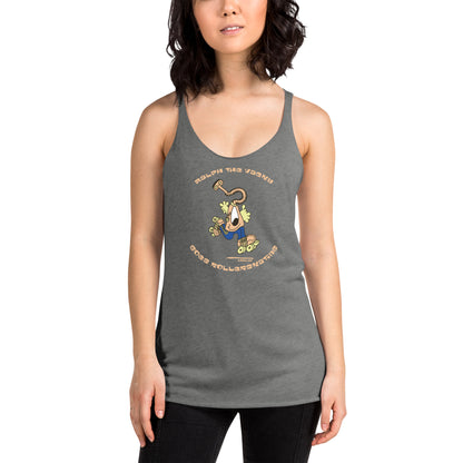 Ralph the Vacky goes Rollerskating - Women's Racerback Tank