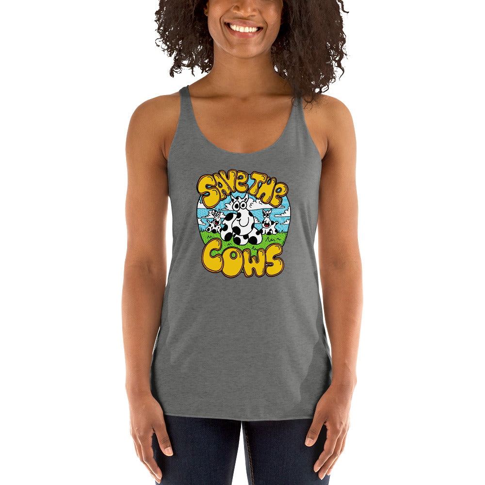 Save the Cows - Women's Racerback Tank