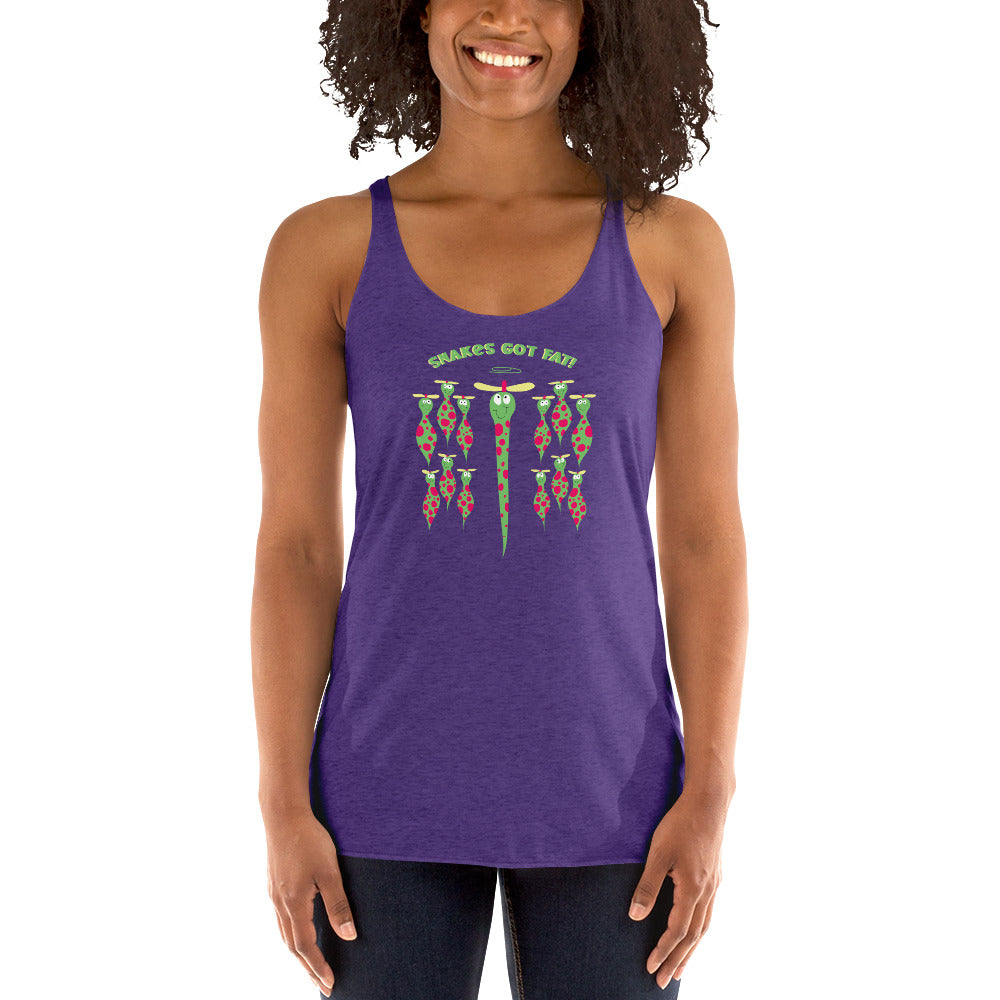 Snakes got Fat! - Women's Racerback Tank