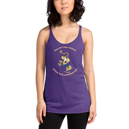 Ralph the Vacky goes Rollerskating - Women's Racerback Tank