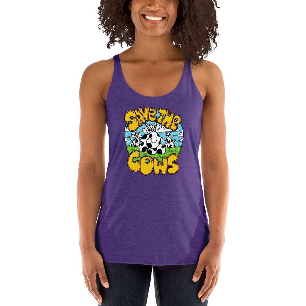 Save the Cows - Women's Racerback Tank