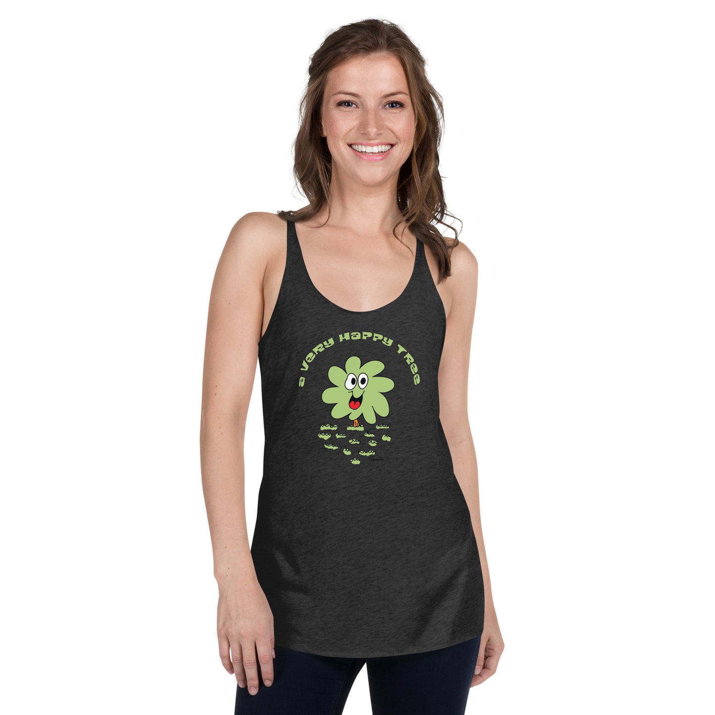 A very happy tree - Women's Racerback Tank