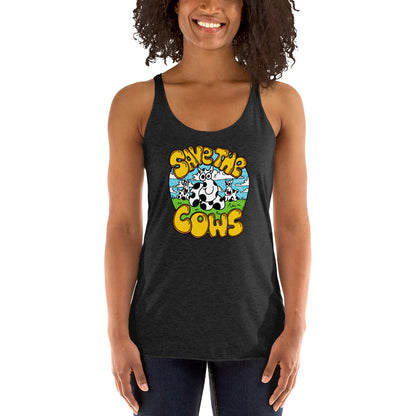 Save the Cows - Women's Racerback Tank