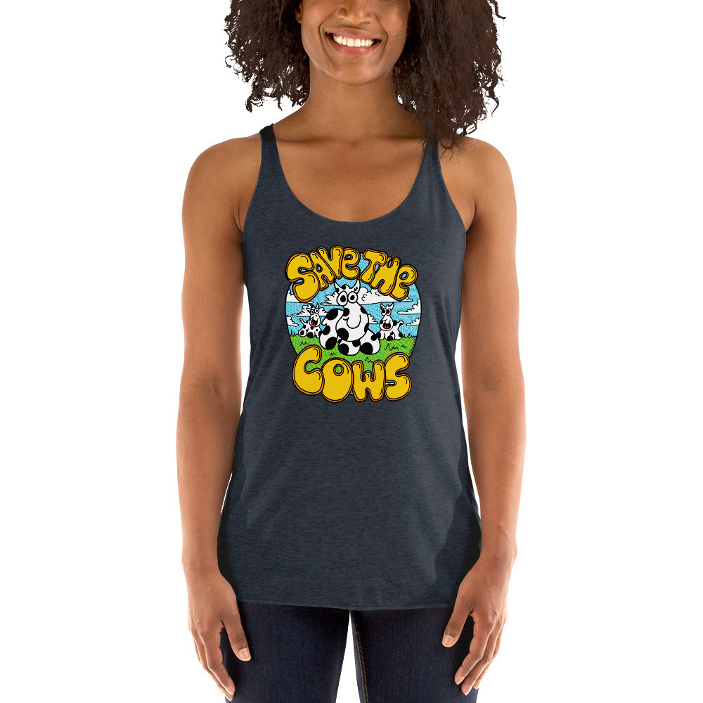 Save the Cows - Women's Racerback Tank