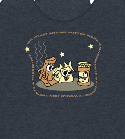 Mr Toast and Ms Butter - Women's Racerback Tank